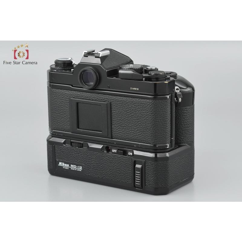 中古】Nikon ニコン FE2 ブラック MD-12 モータードライブ付属 + Ai-S