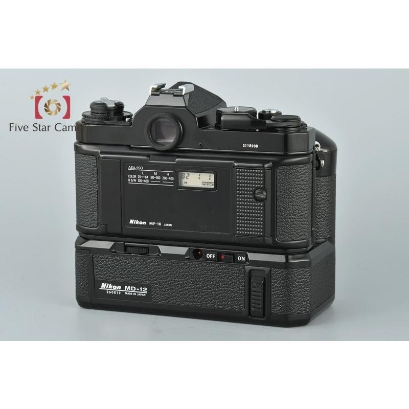 ニコン 【中古】Nikon FE2 ブラック + MD-12 モータードライブ ニコン 【中古】Nikon FE2 ブラック + MD-12 モータードライブ