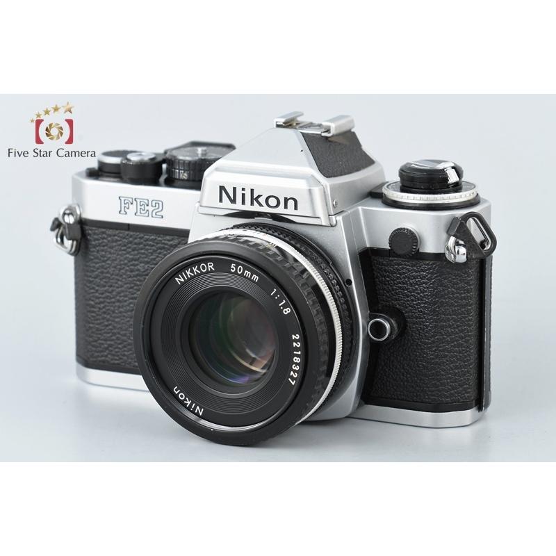 中古】Nikon ニコン FE2 シルバー + Ai-S NIKKOR 50mm f/1.8 : nikon