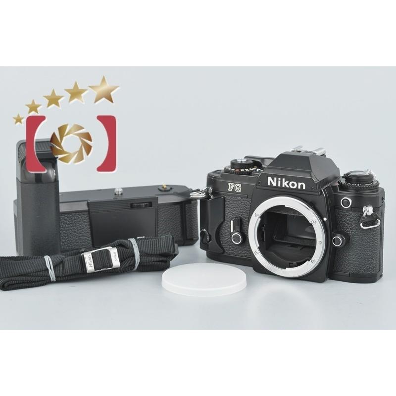 ニコン 【中古】Nikon FG ブラック + MD-14 モータードライブ ニコン 【中古】Nikon FG ブラック + MD-14 モータードライブ