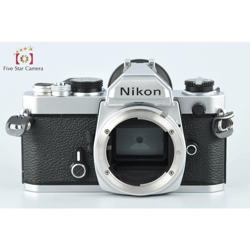 【美品・元箱付】NikonFM シルバー + Nikkor 28mm f/2.8 ニコン（Nikon） 【中古】Nikon FM シルバー 前期 + Ai NIKKOR 28mm f