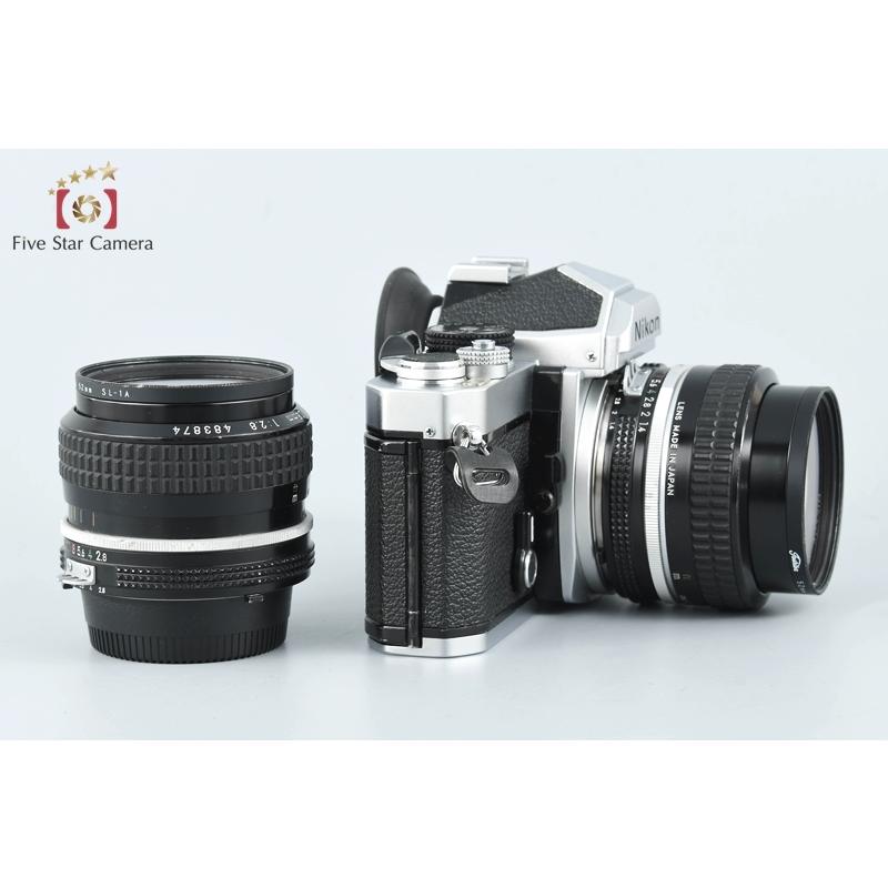 ニコン（Nikon） 【中古】Nikon FM シルバー 前期 + Ai NIKKOR 28mm f