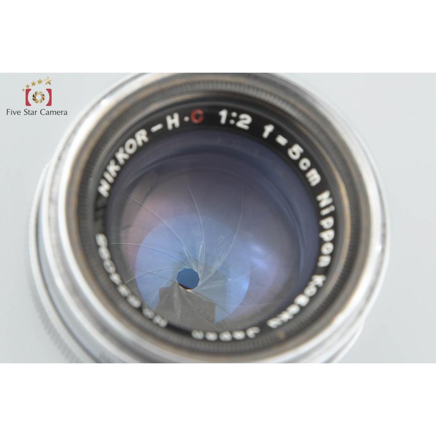 ニコン 【中古】Nikon NIKKOR-H.C 50mm f/2 Sマウント 銀鏡筒 ニコン 【中古】Nikon NIKKOR-H.C 50mm f/2 Sマウント 銀鏡筒