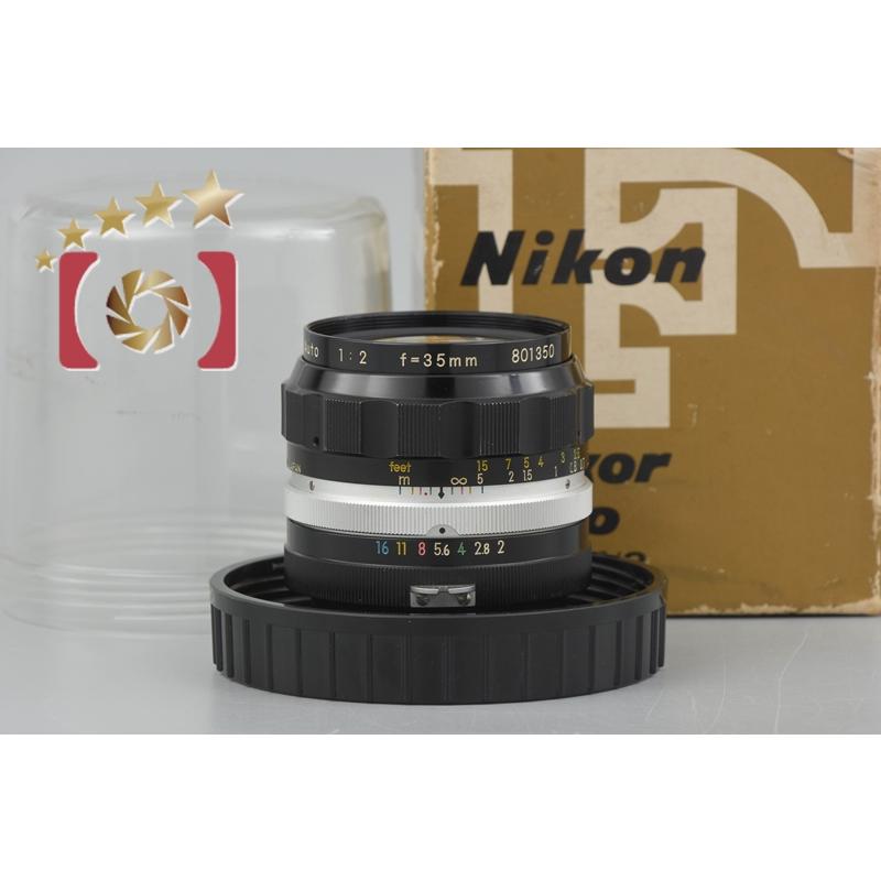 【中古】Nikon ニコン NIKKOR-O Auto 35mm f/2 元箱付き ニコン（Nikon） 【中古】Nikon NIKKOR-O Auto 35mm f/2 元箱付き
