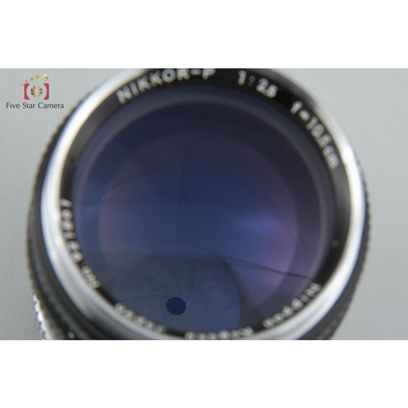 ニコン 【中古】Nikon NIKKOR-P 105mm f/2.5 Sマウント : 中古 ニコン 【中古】Nikon NIKKOR-P 105mm f/2.5 Sマウント : 中古