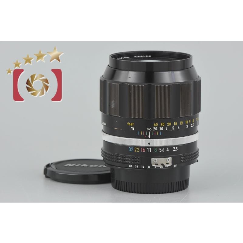 Nikon - 【中古】 Nikon NIKKOR-P・C Auto 105ｍｍ F2.5 Ai改 ニコン キャップ付 ニコン 【中古】Nikon NIKKOR-P AUTO 105mm f/2.5 Ai改 : 中古