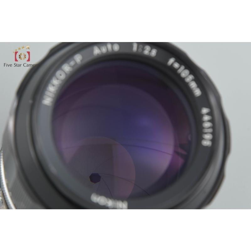 Nikon - 【中古】 Nikon NIKKOR-P・C Auto 105ｍｍ F2.5 Ai改 ニコン キャップ付 ニコン 【中古】Nikon NIKKOR-P AUTO 105mm f/2.5 Ai改 : 中古