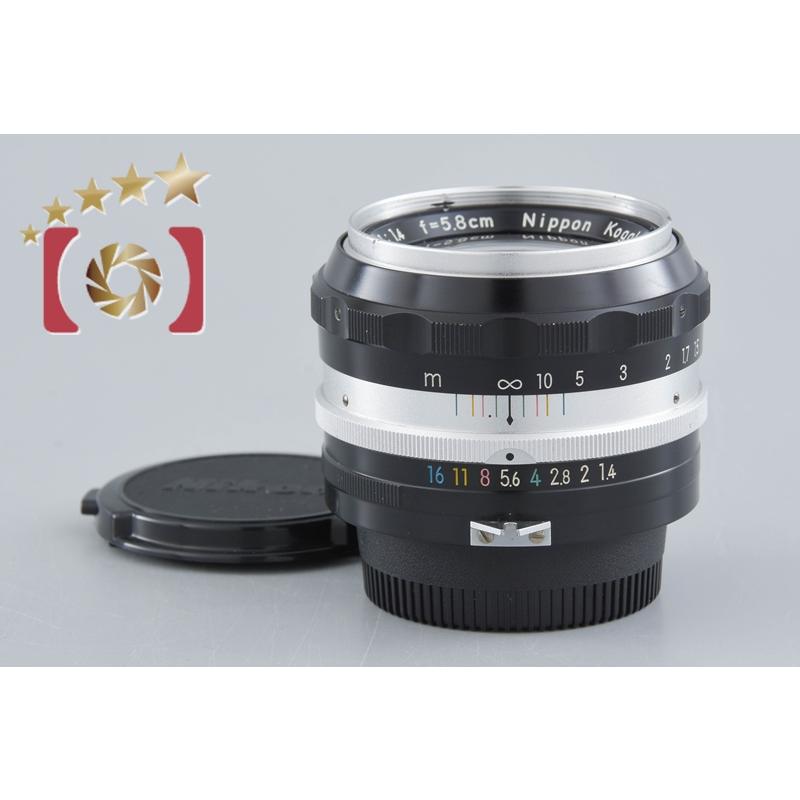 【中古】Nikon ニコン NIKKOR-S Auto 58mm f/1.4 ニコン（Nikon） 【中古】Nikon NIKKOR-S Auto 58mm f/1.4 : 中古