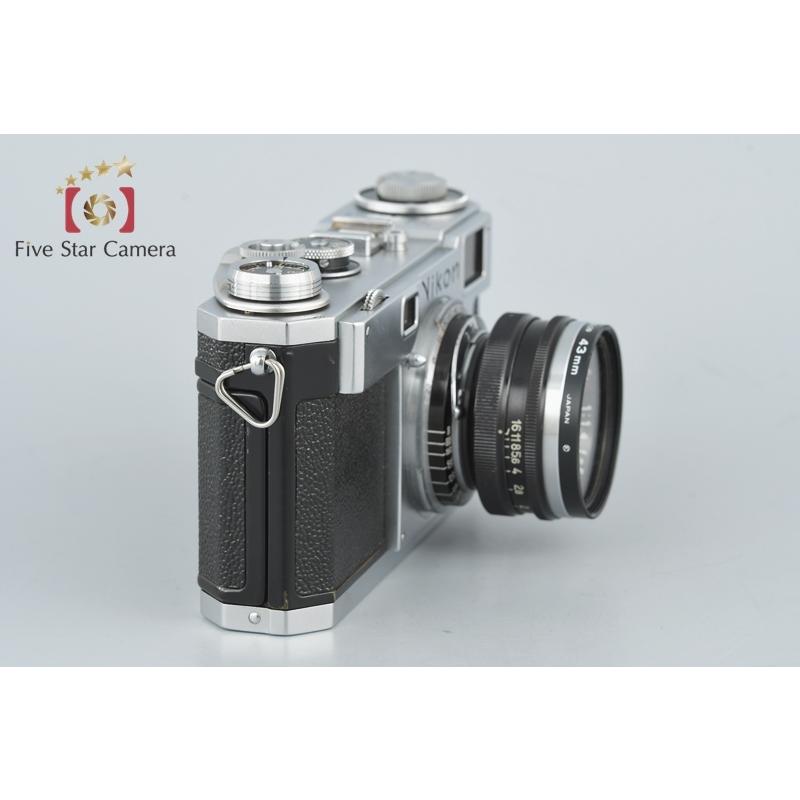 ニコン（Nikon） 【中古】Nikon S2 後期黒ダイヤル + NIKKOR-S.C 50mm