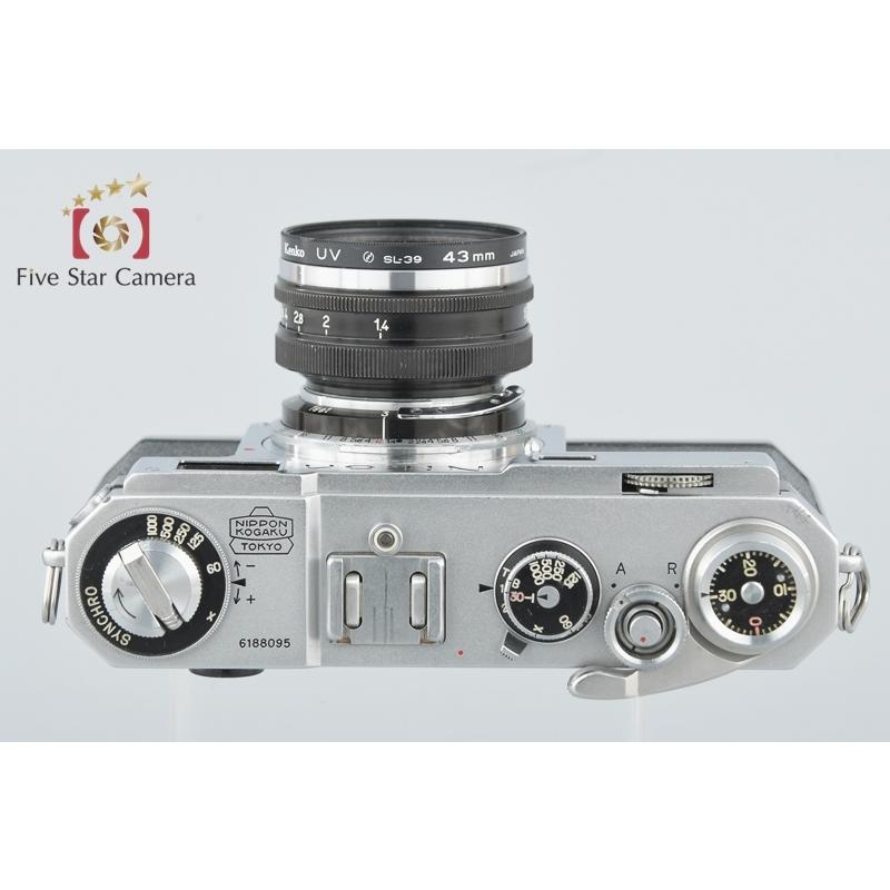 ニコン（Nikon） 【中古】Nikon S2 後期黒ダイヤル + NIKKOR-S.C 50mm