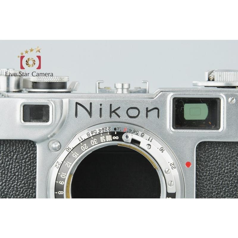 【中古】Nikon ニコン S2 後期 黒ダイヤル + NIKKOR-H.C 50mm f/2 ニコン（Nikon） 【中古】Nikon S2 後期黒ダイヤル + NIKKOR-H.C 50mm