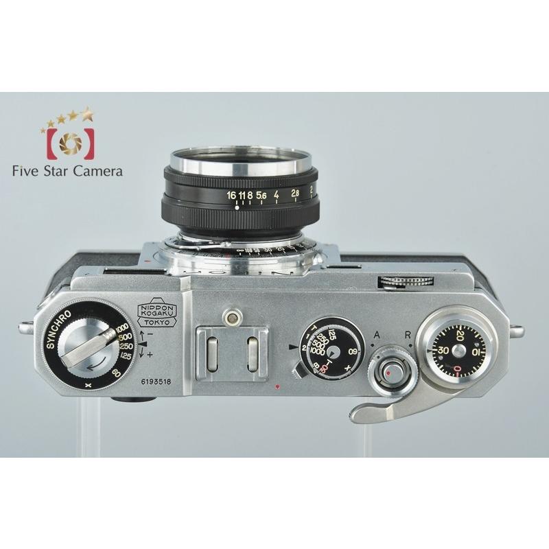 【中古】Nikon ニコン S2 後期 黒ダイヤル + NIKKOR-H.C 50mm f/2 ニコン（Nikon） 【中古】Nikon S2 後期黒ダイヤル + NIKKOR-H.C 50mm