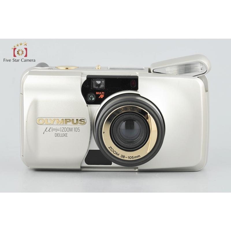 【中古】OLYMPUS オリンパス μ[mju:] ZOOM 105 DELUXE コンパクトフィルムカメラ