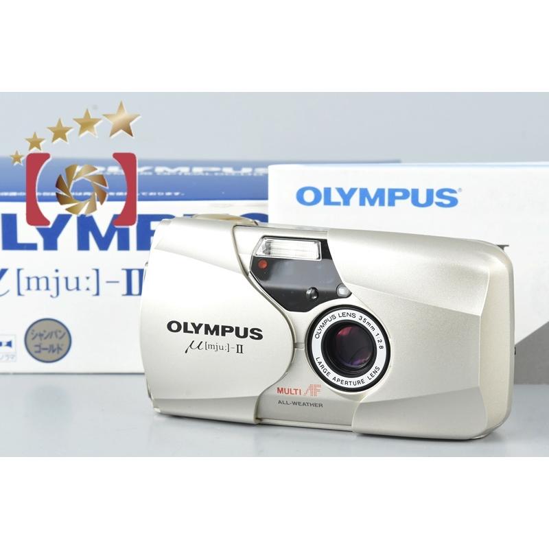 破格値下げ】 OLYMPUS オリンパス μ[mju:]-II ミューII シャンパン