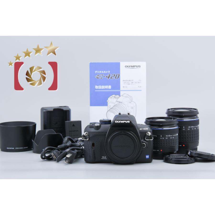 オリンパス 【中古】OLYMPUS E-420 14-42mm レンズキット