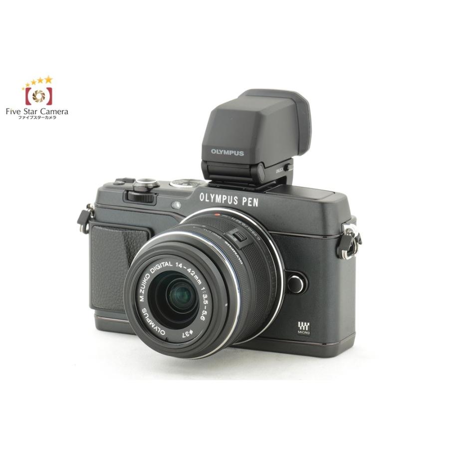 オリンパス 【中古】OLYMPUS PEN E-P5 ブラック 14-42 レンズキット 