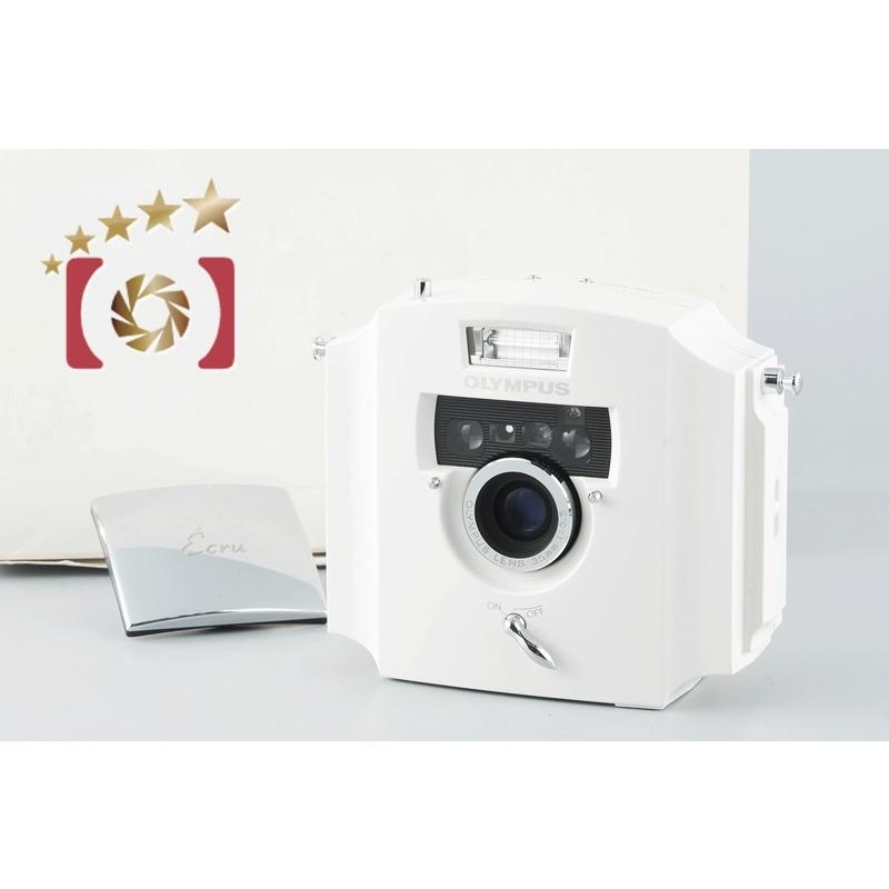 オリンパス 【中古】OLYMPUS Ecru コンパクトフィルムカメラ 元箱付き  