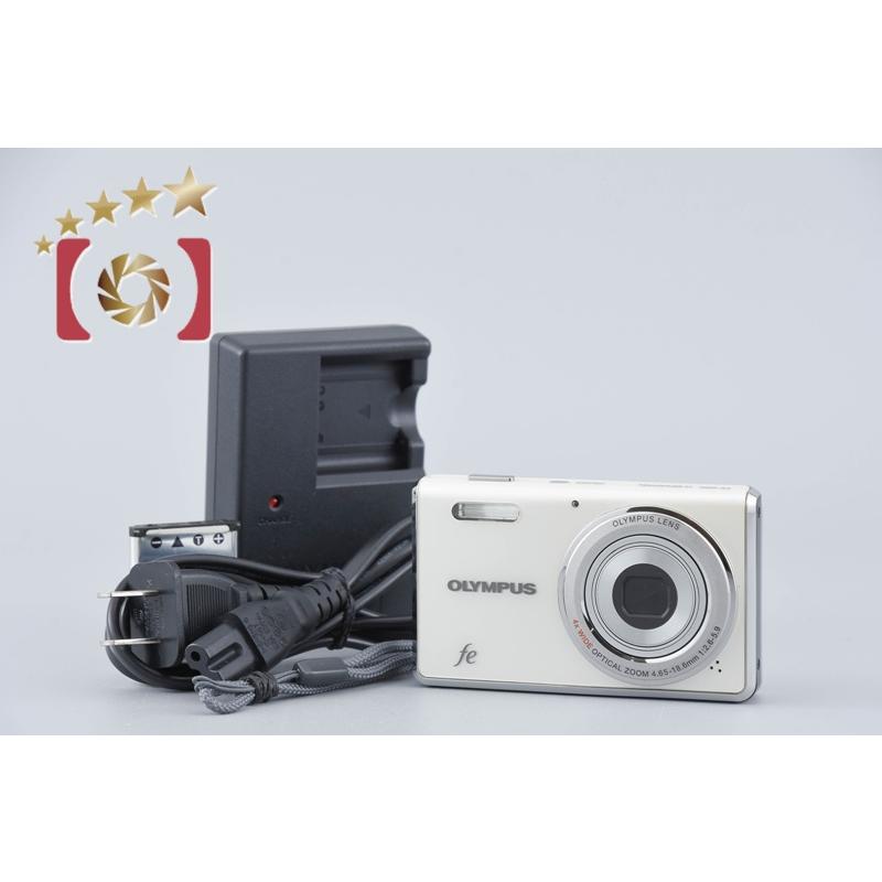 OLYMPUS コンパクトデジタルカメラFE-4000 ホワイト 動作確認済 【公式