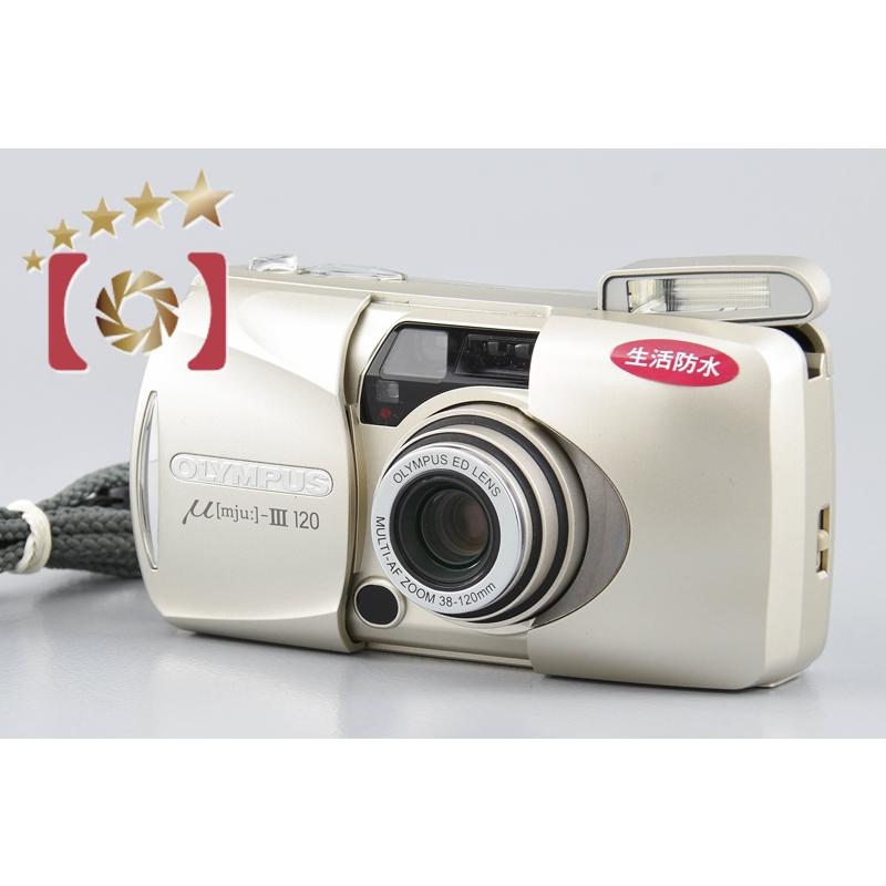 【中古】OLYMPUS オリンパス μ[mju:]-III ミューIII 120 コンパクトフィルムカメラ :olympus-m-mju