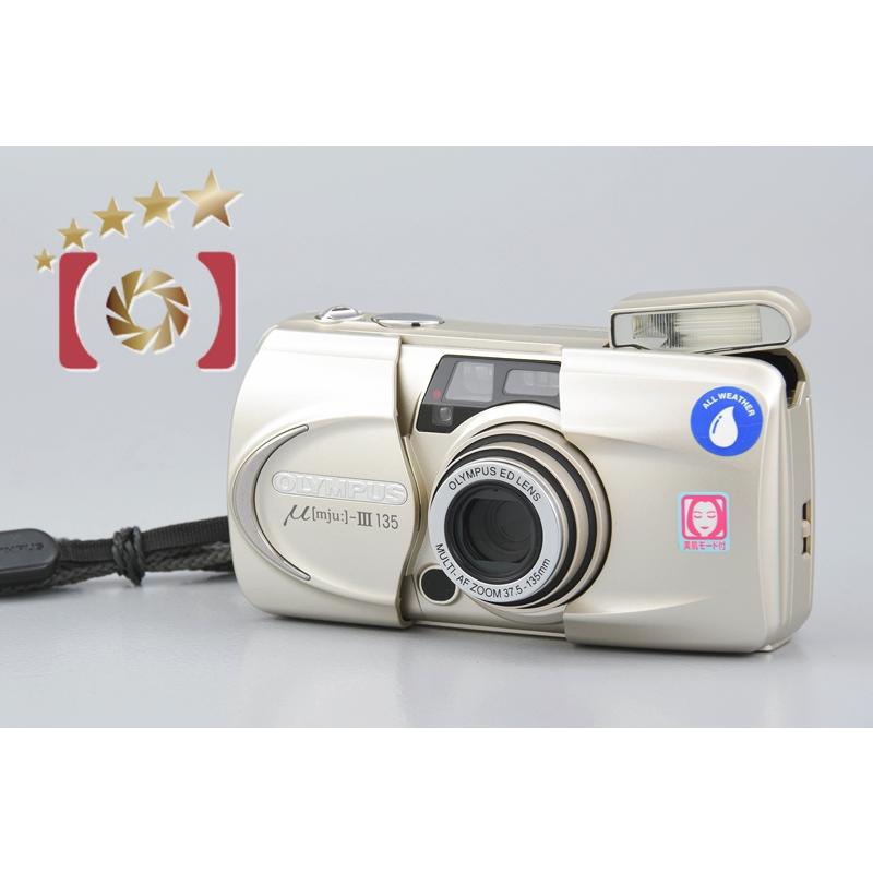 Olympus μ-Ⅲ 135 コンパクトフィルムカメラ オリンパス 【中古】OLYMPUS μ[mju:]-III ミューIII 135