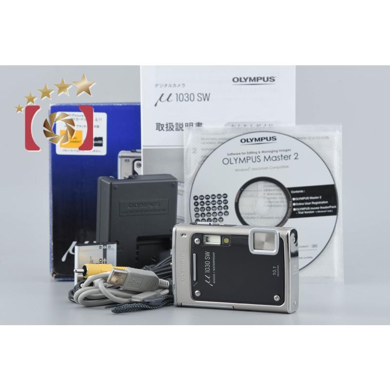 OLYMPUS μ1030 SW オリンパス コンパクトデジタルカメラ 箱付 オリンパス 【中古】OLYMPUS μ1030SW メタルブラック コンパクト