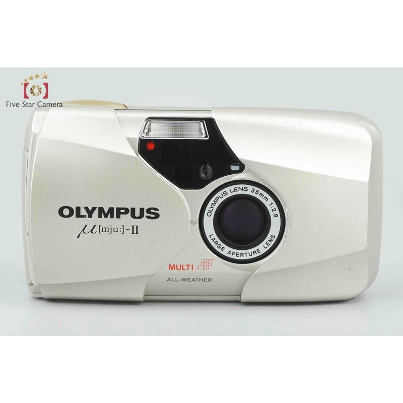 【中古】OLYMPUS オリンパス μ[mju:]-II ミューII シャンパンゴールド コンパクトフィルムカメラ｜five-star-camera｜04