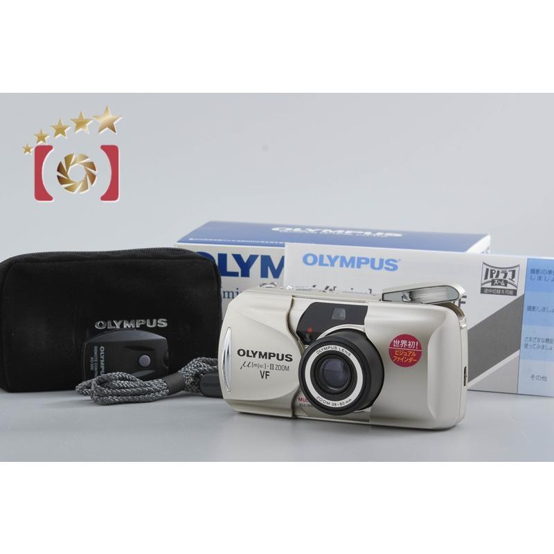 OLYMPUS オリンパス μ mju II ZOOM VF コンパクト 中古】OLYMPUS オリンパス μ[mju:]-II ミューII ZOOM コンパクト