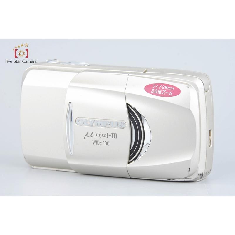 OLYMPUS オリンパス/コンパクトフィルムカメラ/μ-III WIDE 100/4044577/Bランク/69【中古】 中古】OLYMPUS オリンパス μ[mju:]-III WIDE 100 コンパクト