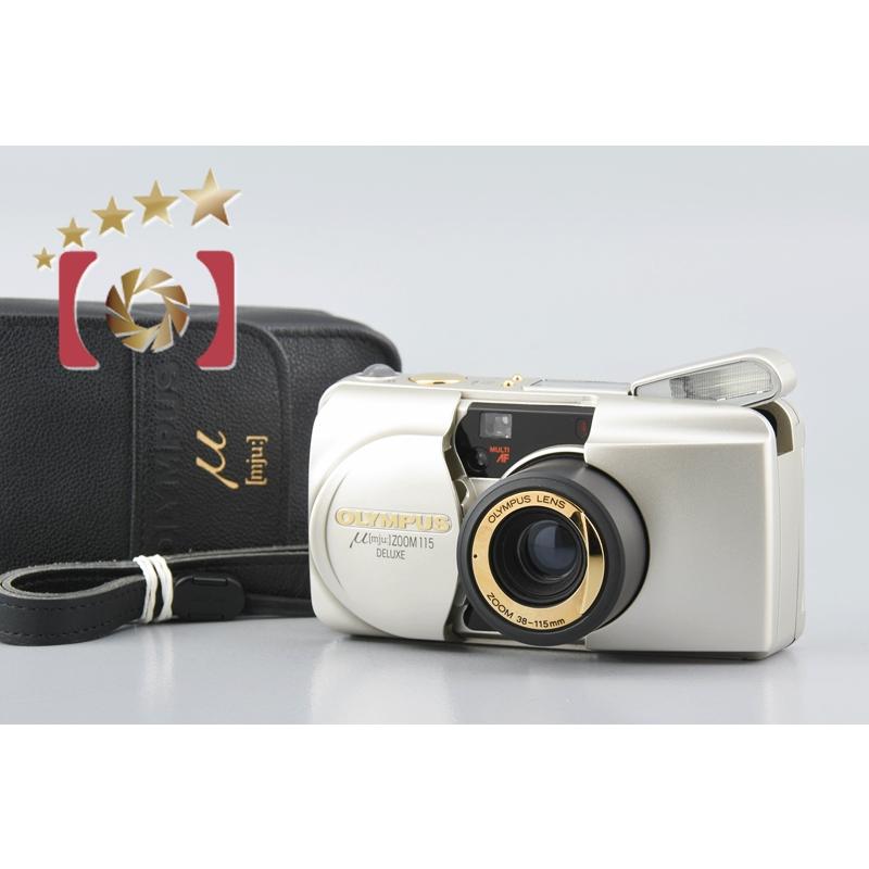 【中古】OLYMPUS オリンパス μ[mju] ZOOM 115 DELUXE コンパクトフィルムカメラ olympusmjuzoom115deluxe0419中古カメラの