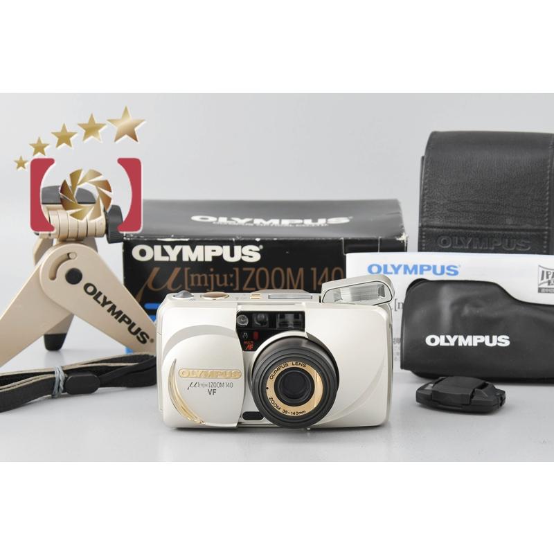 【中古】OLYMPUS オリンパス μ[mju] ZOOM 140 VF コンパクトフィルムカメラ 元箱付き olympusmju