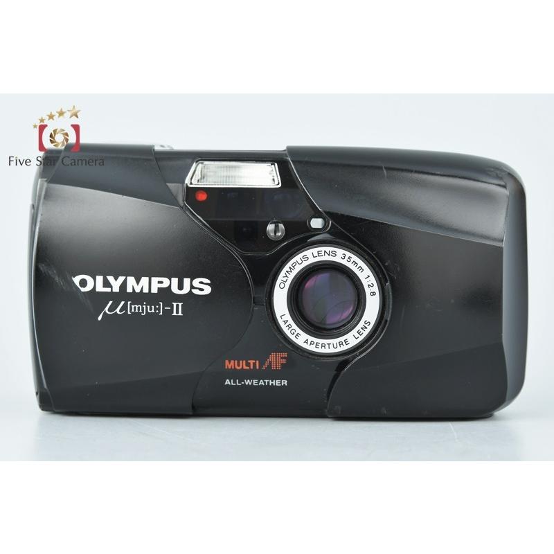 OLYMPUS mju II フィルムカメラ Black ブラック オリンパス（OLYMPUS） 【中古】OLYMPUS μ[mju:]-II ミュー ブラック