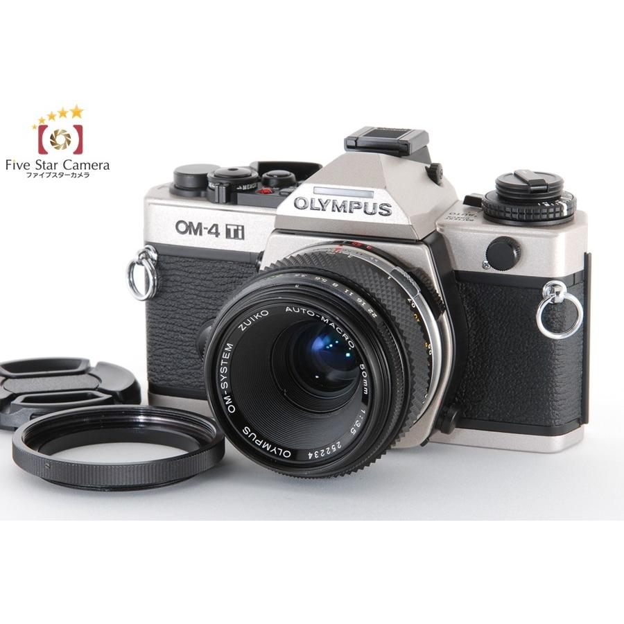 【中古】 OLYMPUS OM4Ti + ZUIKO AUTO MACRO 50mm f/3.5 olympusom4ti