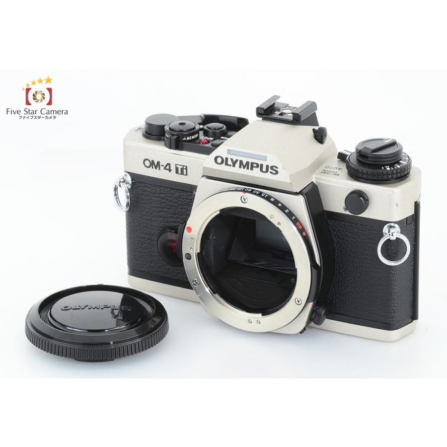 【中古】OLYMPUS OM4Ti チタンカラー フィルム一眼レフカメラ OLYMPUSOM4Ti0307中古カメラのファイブスター