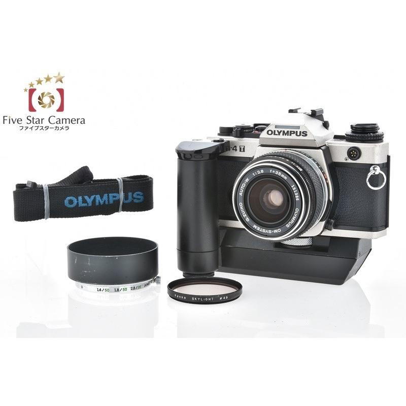 【中古】OLYMPUS オリンパス OM-4T チタンカラー + G.ZUIKO AUTO-W 35mm f/2.8 海外輸出モデル｜five-star-camera