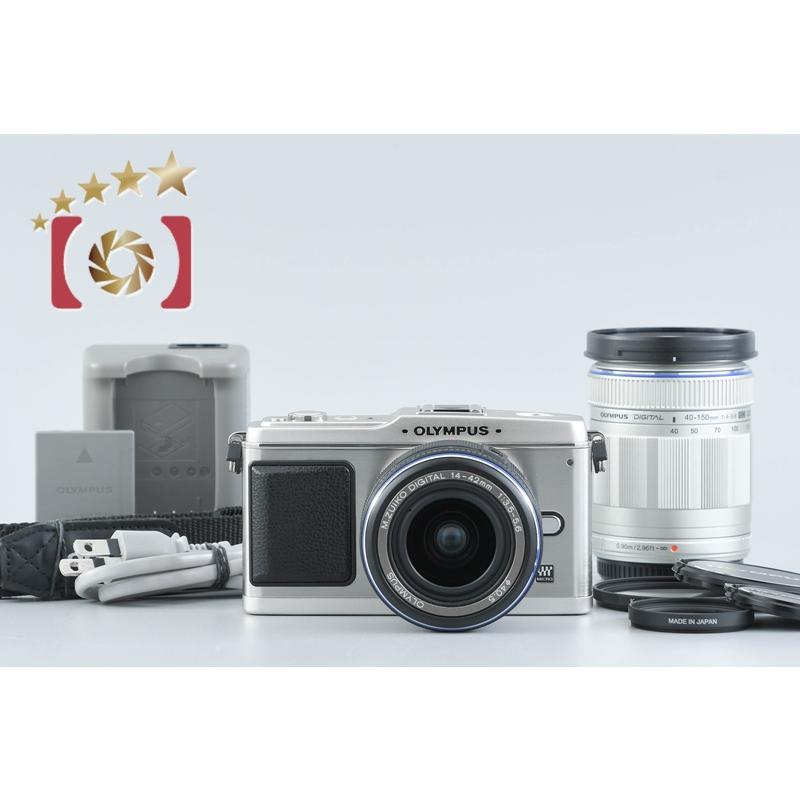 オリンパス 【中古】OLYMPUS PEN E-P1 シルバー + M.ZUIKO