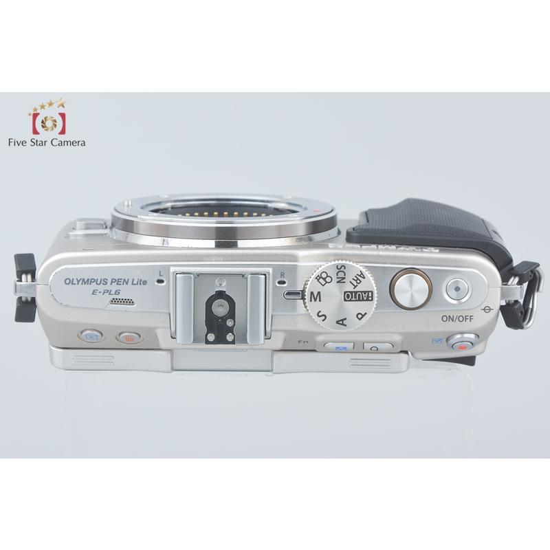 中古 E-PL6 OLYMPUS PEN Lite シルバー  M666 オリンパス（OLYMPUS） 中古 1年保証 美品 OLYMPUS PEN Lite E-PL6 EZ