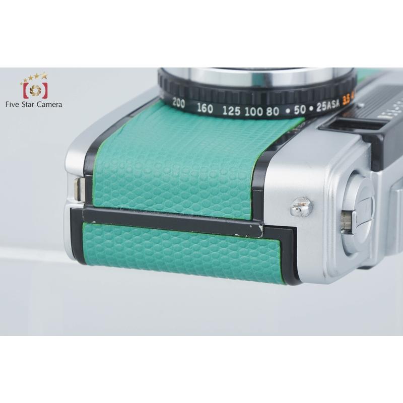 OLYMPUS PEN EE-3 グリーン皮革 コンパクトカメラ　オリンパス オリンパス（OLYMPUS） 【中古】OLYMPUS PEN EE-3 ライトグリーン