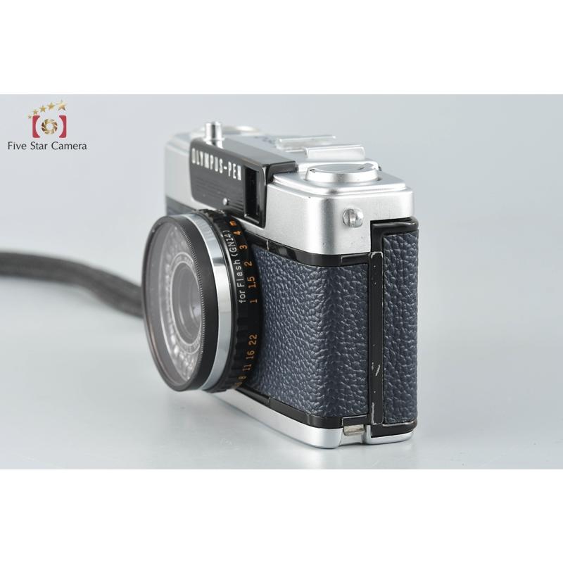 【中古】OLYMPUS オリンパス PEN EE3 ネイビーブルー コンパクトフィルムカメラ olympuspenee3