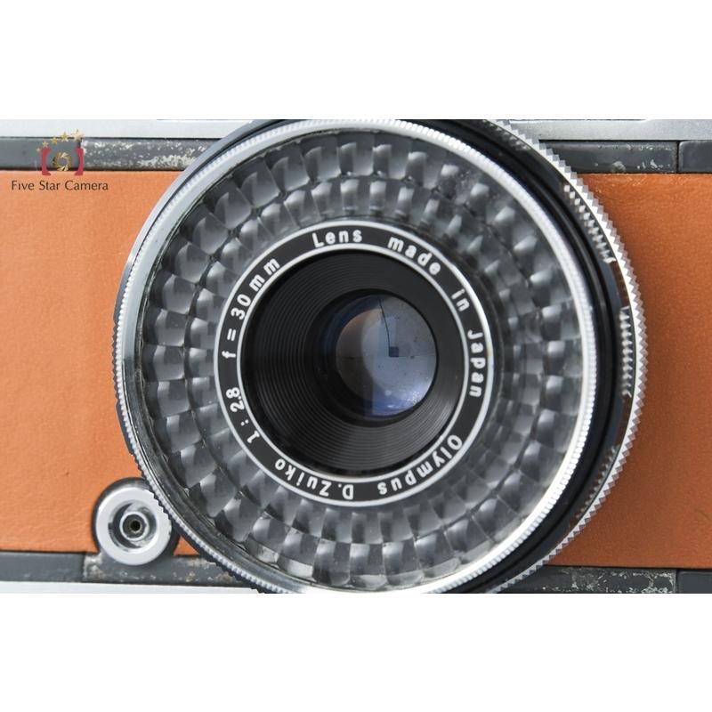 オリンパス 【中古】OLYMPUS PEN EES-2 キャメル コンパクトフィルム