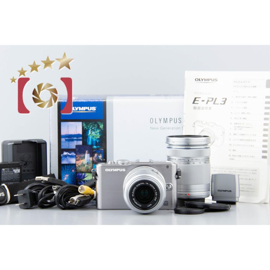 オリンパス 【中古】OLYMPUS PEN Lite E-PL3 ダブルズームレンズ