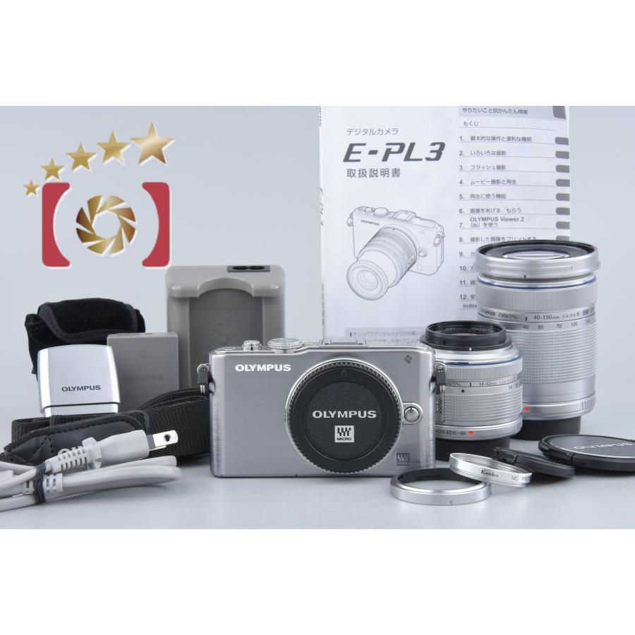 OLYMPUS PEN E−PL3 ダブルズームキット シルバー OLYMPUS E−PL3 E