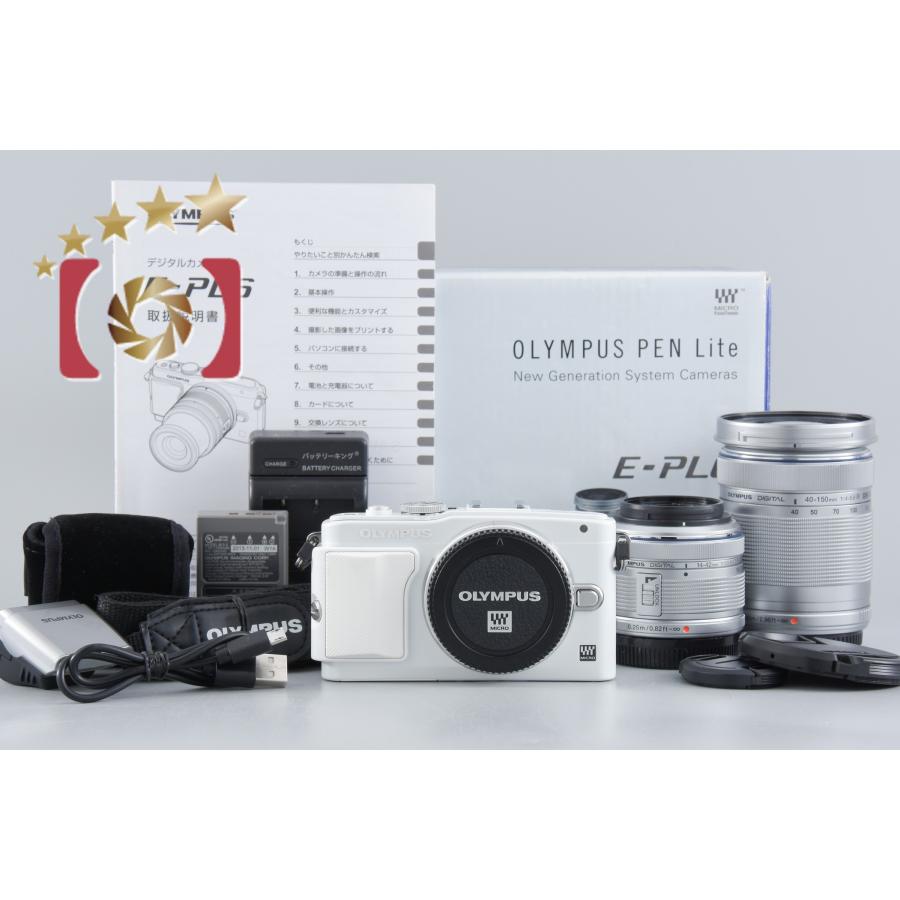 中古】OLYMPUS オリンパス PEN Lite E-PL6 EZ ダブルズームキット 