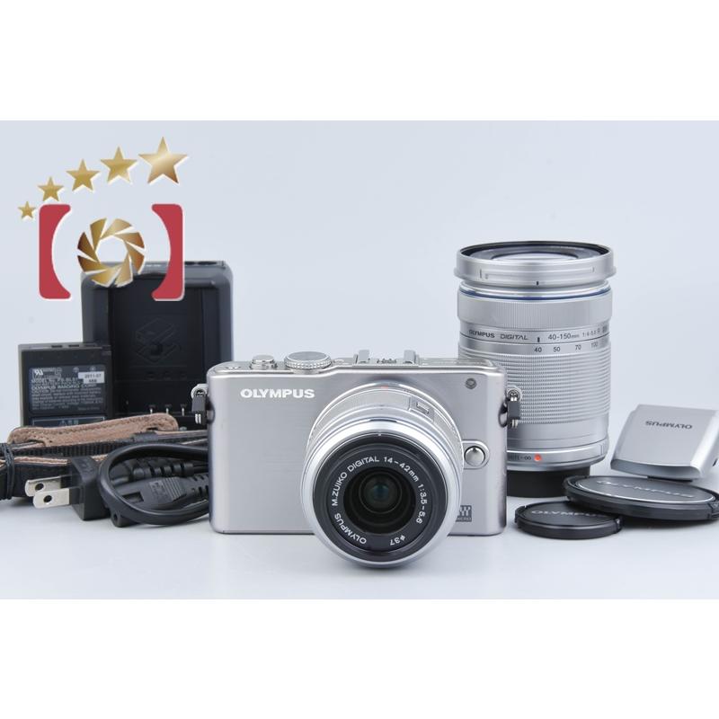 オリンパス 【中古】OLYMPUS PEN Lite E-PL3 ダブルズームレンズ