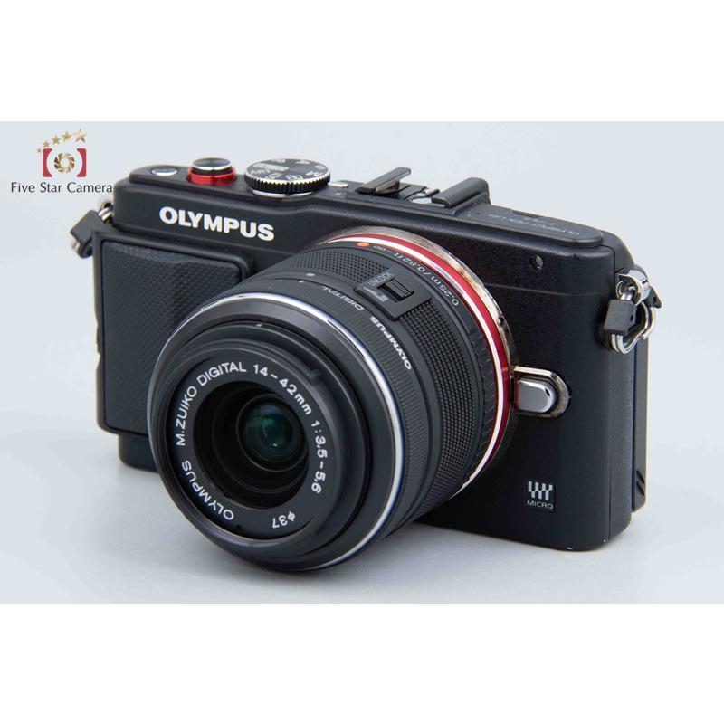 【中古】OLYMPUS オリンパス PEN Lite E-PL6 14-42mm EZ レンズキット ブラック シャッター回数僅少｜five-star-camera｜02