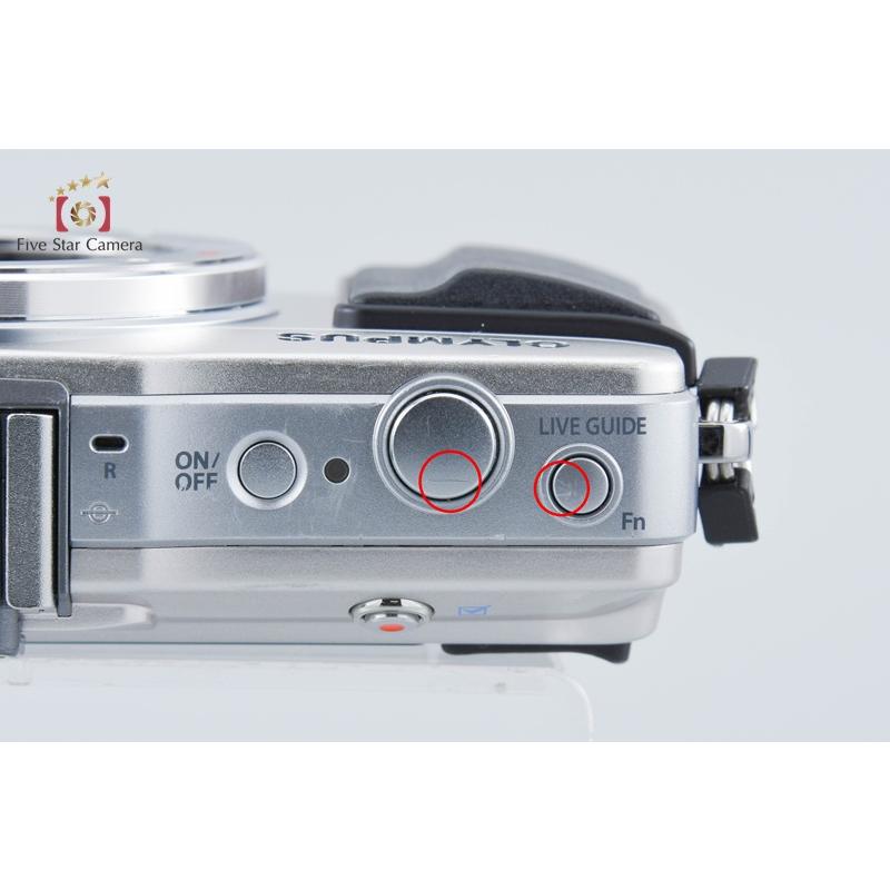 中古】OLYMPUS オリンパス PEN mini E-PM2 シルバー ダブルズーム