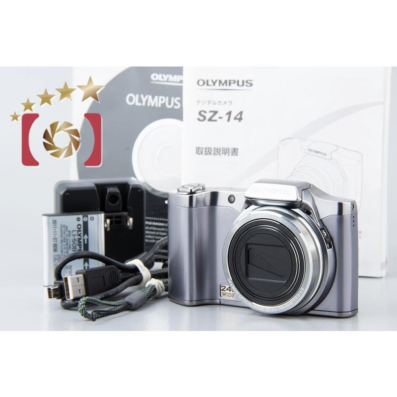 【中古】OLYMPUS オリンパス SZ14 シルバー コンパクトデジタルカメラ olympussz14sl1215中古カメラ