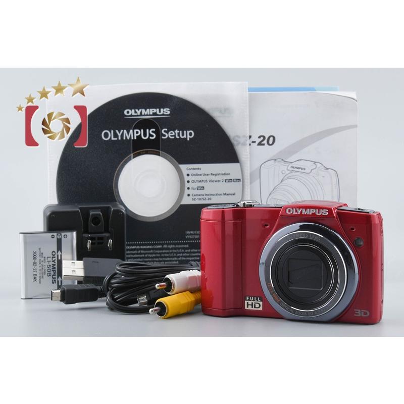 OLYMPUS SZ-20 オリンパス レッド コンパクトデジタルカメラ オリンパス 【中古】OLYMPUS SZ-20 レッド コンパクトデジタル