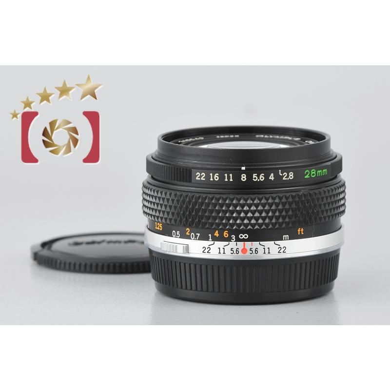 オリンパス 【中古】OLYMPUS ZUIKO AUTO-W 28mm f/2.8 : 中古カメラの 