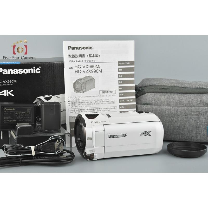 【中古】Panasonic パナソニック HC-VX990M ホワイト デジタル4Kビデオカメラ :panasonic-hc-vx990m