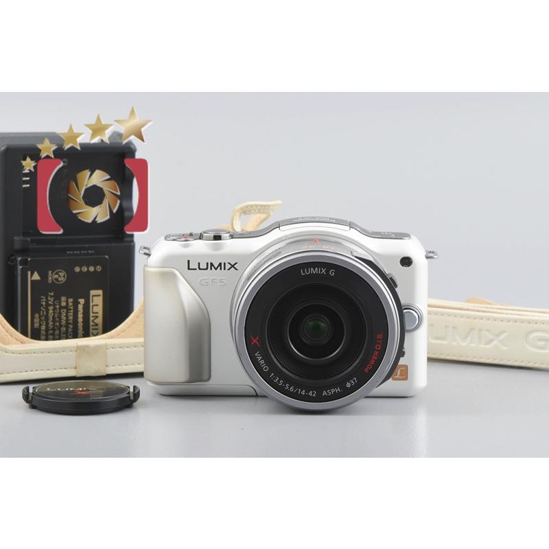 LUMIX 【中古】Panasonic パナソニック DMC-GF5 シェルホワイト + G X 